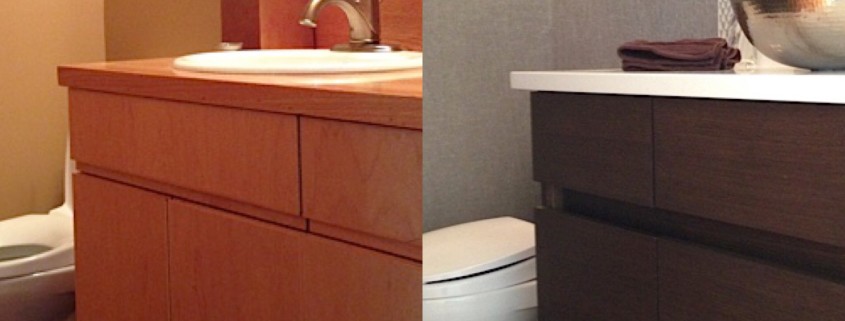 bathroom project before and after