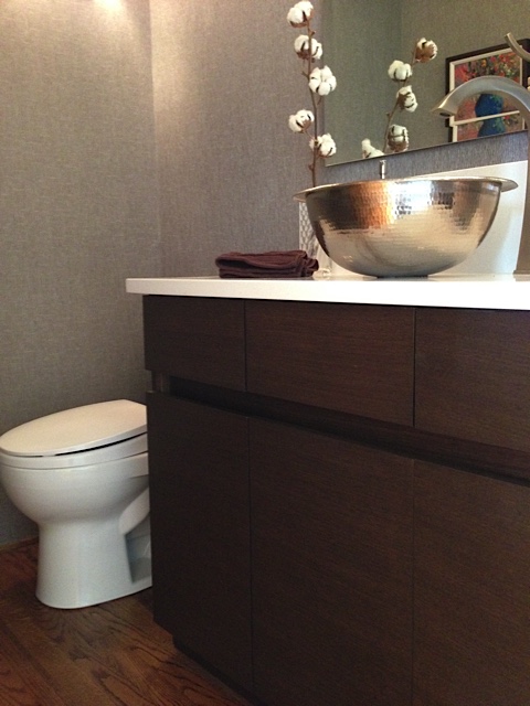 powder room bathroom project after