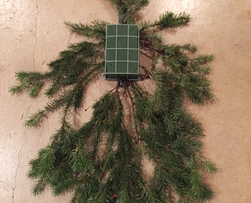 greenery for DIY christmas swag