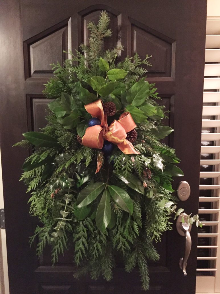 DIY christmas swag project