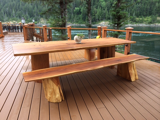 custom wood picnic table