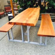custom furniture - live edge wood tables